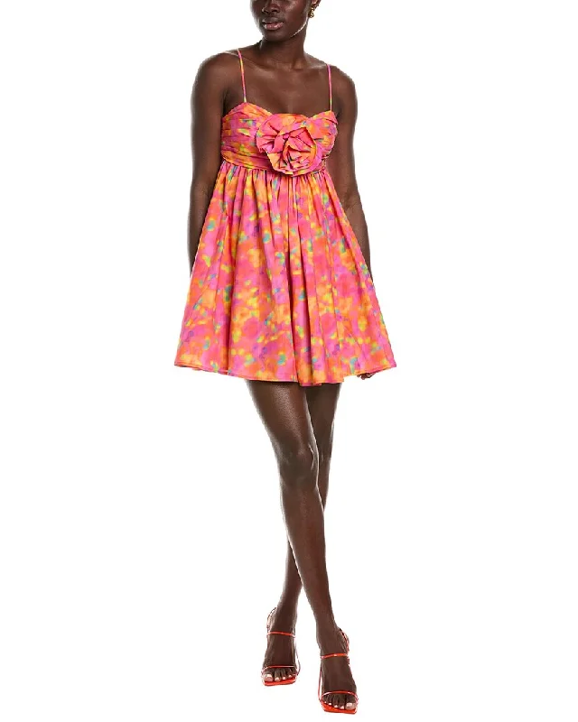 Mini dresses with adjustable straps-AMUR Camreigh Flower Mini Dress