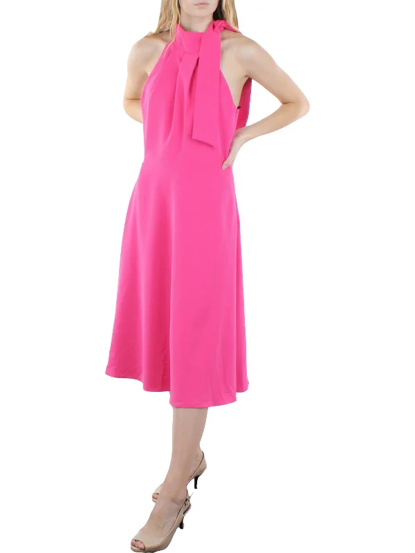 cocktail dress with cape-Audrey Womens A-Line Sleeveless Cocktail and Party Dress