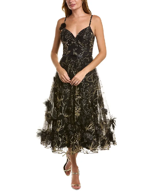 cocktail dress with sequins-Marchesa Notte Cocktail Dress