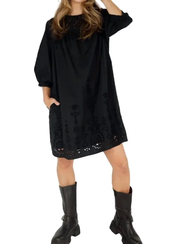 Where to buy sustainable mini dresses online-Primrose Mini Dress In Black