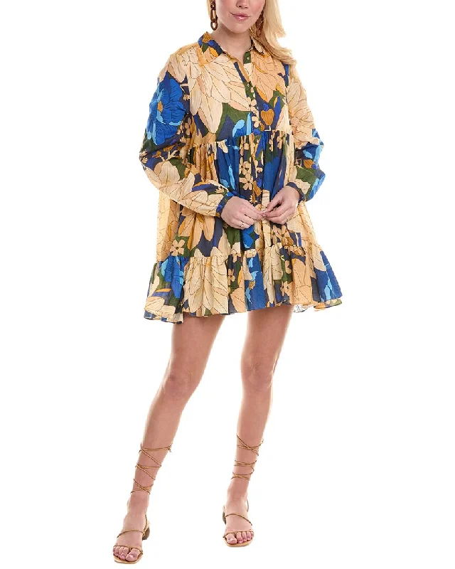 Cocktail party sequin mini dresses-FARM Rio Mandacaru Floral Hilma Mini Dress