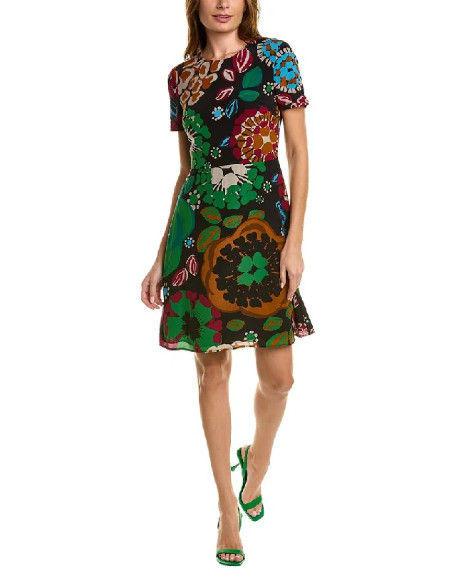 Art-deco mini dresses with geometric patterns-Burberry Silk Mini Dress