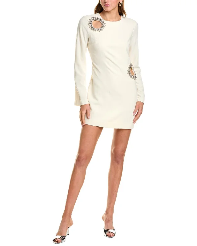 How to style mini dresses for work-BCBGMAXAZRIA Bell-Sleeve Mini Dress