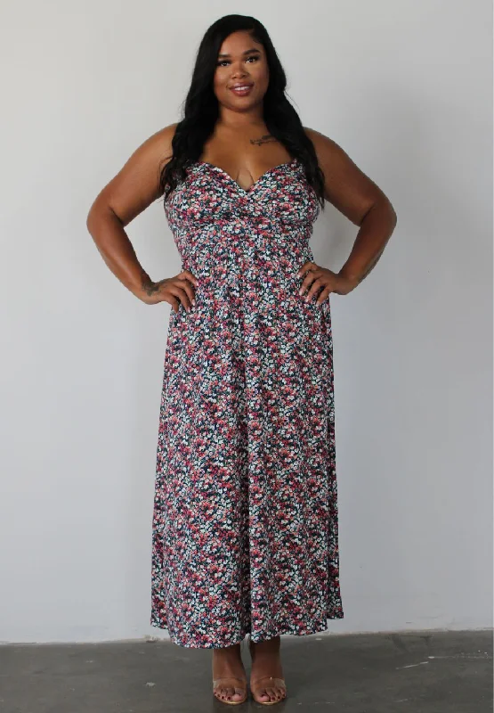 casual halter maxi dress-Sabrina Maxi Dress