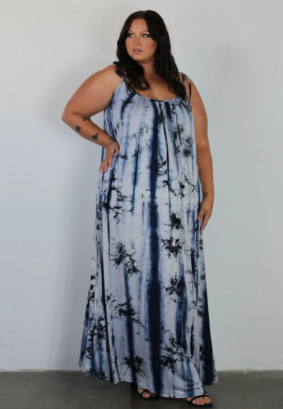 strapless maxi dress-Pretty Cami Maxi Dress