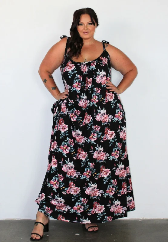 maxi dress with pockets-Pretty Cami Maxi Dress