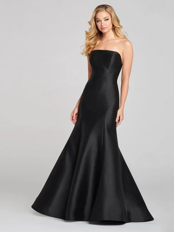 formal evening dress-Black Prom Dress Sexy Mermaid Dress Backless Strapless Party Dresses