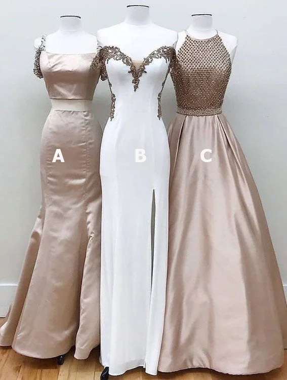 empire waist evening dress-Elegant Prom Dresses Evening Gown with Beaded