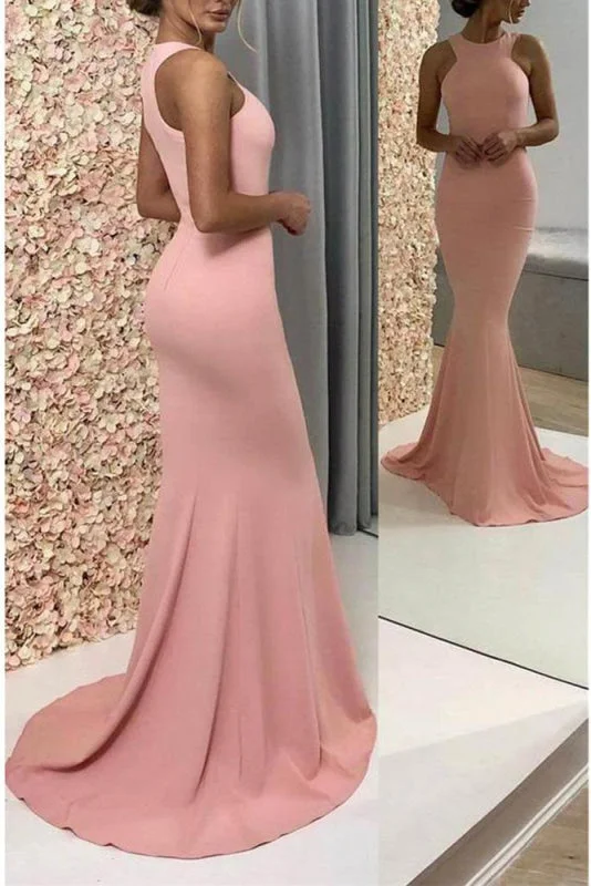 evening dress with sleeves-Glorious Wonderful Excellent Sexy Mermaid Sleeveless Prom Dress for Teens Long Trumpet Evening Dresses