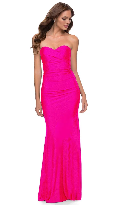 stylish evening dress-La Femme 29963