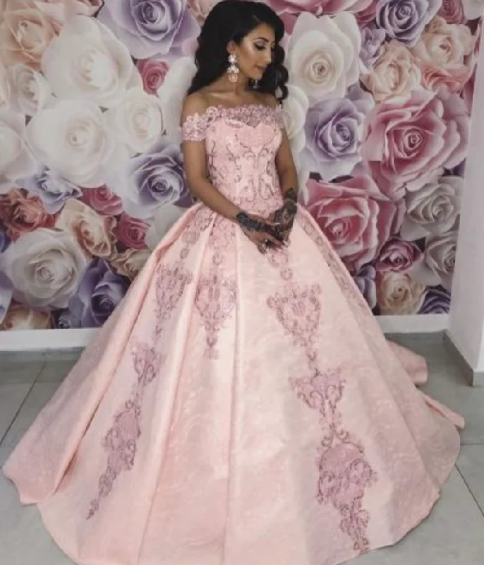 elegant tulle evening dress-Pink Prom Dresses Pageant Dress Birthday Dresses