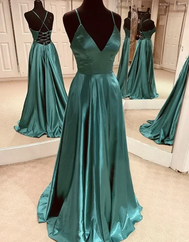 plus size evening dress-Prom Dresses Criss Cross Back