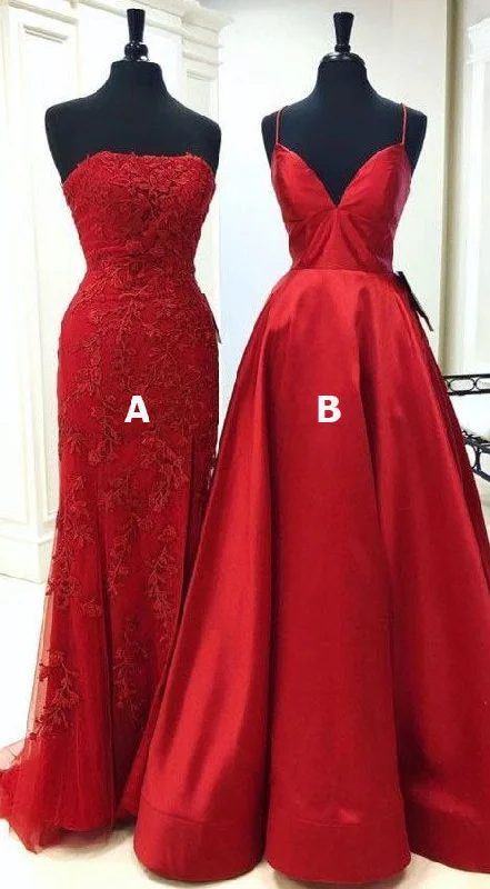 cocktail evening dress-Red Prom Dresses Evening Gown NY99