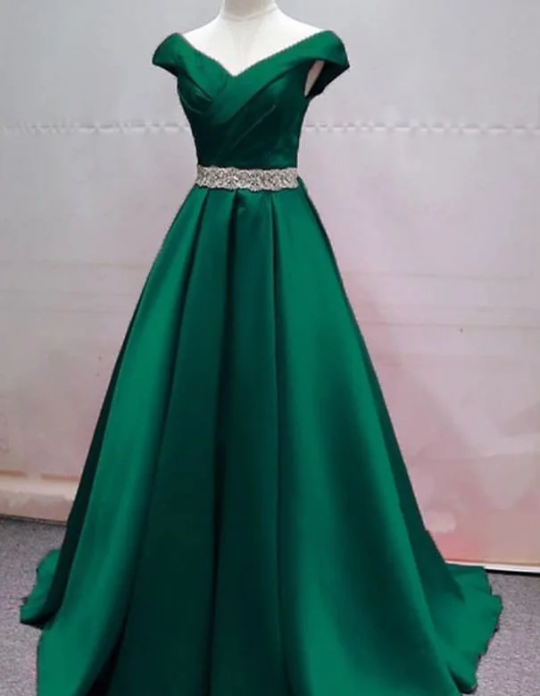 chiffon evening dress-V Neck Long Prom Dresses Evening Gown under 100