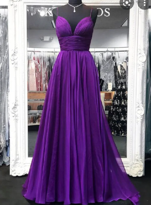 beaded evening dress-Spaghetti Straps Prom Dresses under 100