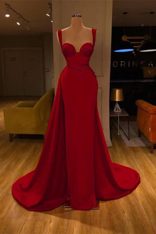 mermaid evening dress-Stunning Mermaid Prom Gown with Sweetheart Neckline and Thigh-High Slit