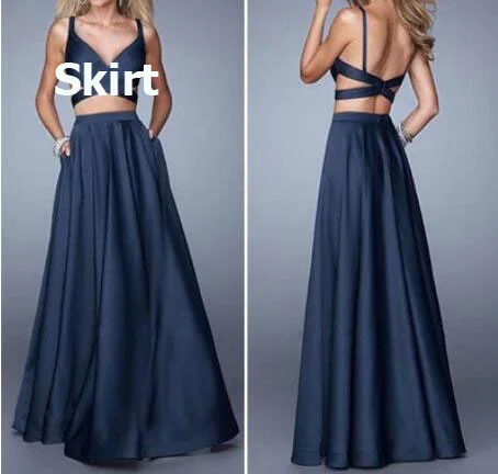 evening dress with sheer sleeves-Two Piece Long Prom Dresses under 100